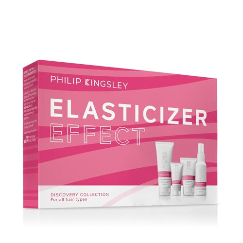 Image of Philip Kingsley | Elasticizer Booster Kit | Deep Conditioning Treatment | Includes Repair Hair Mask, Elasticizer Booster, Leave-In Conditioner Spray and Styling Cream for Dry and Damaged Hair | 4 Set