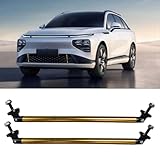 BDZMC 2PCS 11.42'' Splitter Strut Rods, Car Bumper Strut Rods, Front Lip Rod Protector Splitter, Adjustable Tie Support Bars, Adjustable Tie Support Bars, Splitters Diffuser Rod Accessories (Gold)