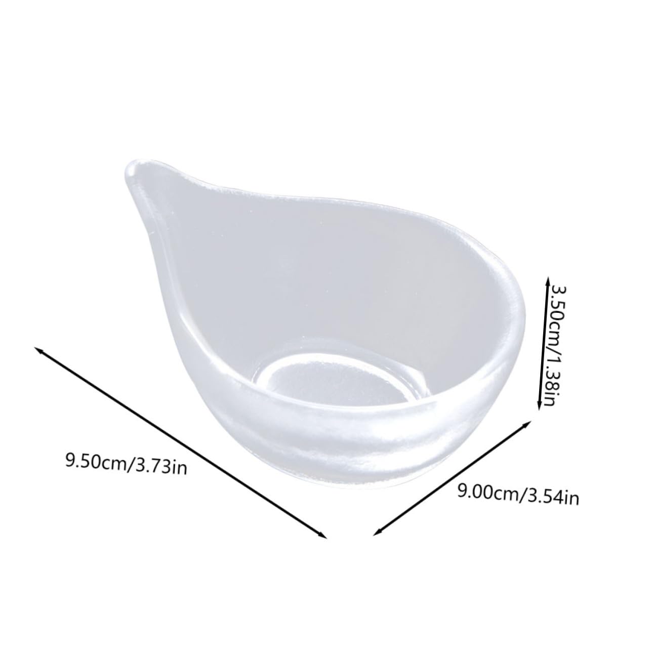 VICASKY Elegant Glass Mixing Bowl for Diy Masks Essential Oils for Estheticians