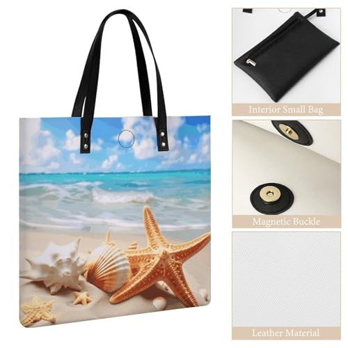 Purple Black Goth Spooky Bat Work Tote Bag for Women Leather Shoulder Bag with Magnetic Buckle Purse And Handbags3