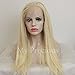 My Precious Long Straight Blonde Wig #613 Hair Synthetic Lace Wig for Women Half Hand Tied