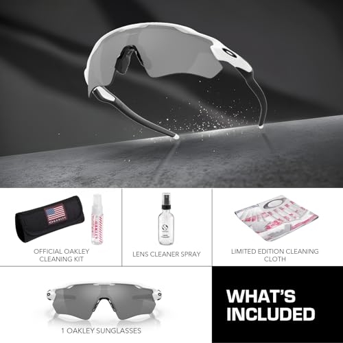 Image of Oakley RADAR EV PATH OO9208 Shield Shape Sunglasses With Official Eyewear Kit