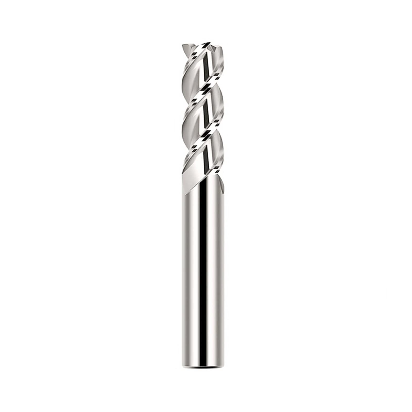 Fresa de extremo recto acero alta velocidad 3 flautas, brocas enrutador CNC for corte aluminio, fresa carburo 1-12 mm for herramientas fresado metal, broca en espiral for máquina