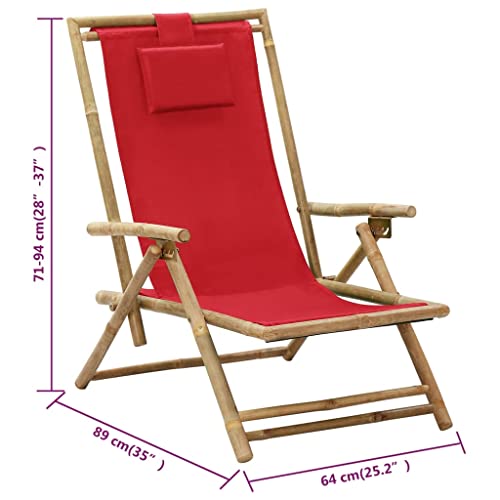 Chaise longue pliable avec dossier réglable multiposition