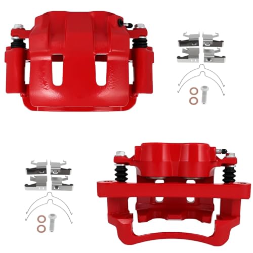 Image of SCITOO 18-B4791 18-B4790 Front Left & Right Disc Brake Calipers Assembly w /Bracket For Ford For Excursion 2000-2005,For Ford For F-250 Super Duty 1999-2004,For Ford For F-350 Super Duty 1999-2004