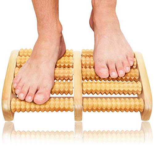 Xiangtat Dual Foot Massager Roller - Unique Gifts for Men, Women, Mom, Dad, Teacher - Original Shiatsu Massage for Foot, Leg, Back - Relax & Relieve Foot Pain, Plantar Fasciitis, Stress Relief