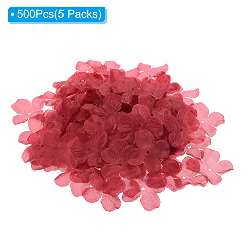 PATIKIL Artificial Flower Petals, 500Pcs Fake Flowers Silk Petal Decoration Supplies for Wedding Decor Bridal Party Event Burgundy - Image 3