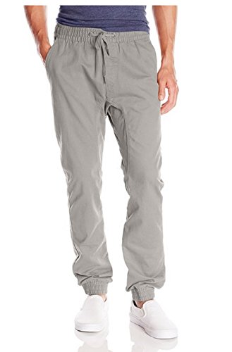 Southpole Men's Jogger Pants Basic In Washed Cotton Twill Fabric