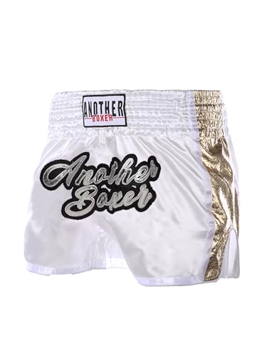 YiZYiF Kids Boys Sport Shorts Metallic Letter Embroidery Mesh Patchwork Boxing Fighting Kickboxing Training Trunks