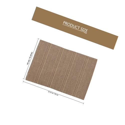 Funda para Reposabrazos de Sofá Algodón Lino 50x70 Cm Protector Antideslizante Sillón Café Tofficu 3