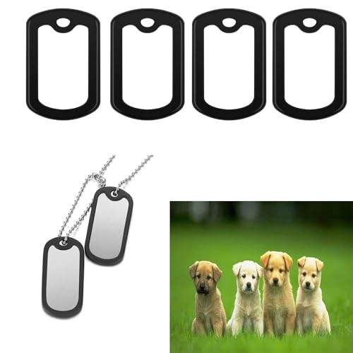 12pcs Dog Tag Silicone Silencer, Black Military Dog Tags Silencers for Authentic Military Id Tags Rubbers to Reduce Noise and Protect Tag, 52 x 31 mm/ 2.04 x 1.22 Inches. 12pcs Dog Tag Silicone Silencer, Black Military Dog Tags Silencers for Authentic Military Id Tags Rubbers to Reduce Noise and Protect Tag, 52 x 31 mm/ 2.04 x 1.22 Inches.