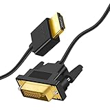 Twozoh 4K HDMI to DVI Cable 1M, Ultra Thin DVI to HDMI Cable Bi Directional Flexible & Hyper Slim 24+1 Male to HDMI Male Support 4K@60HZ/1080P Full HD - Image 7