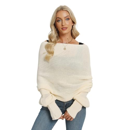 EUBUY Women Autumn Winter Scarf Wrap with Sleeve, Lady Fashion Solid Color Knitted Wrap Scarf Knitted Shawl Cape with Sleeve