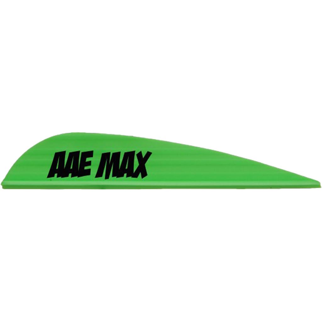 AAE Max Stealth Vanes for Fletching Arrows - 50 Count(Bright Green)