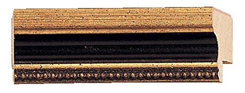 CountryArtHouse Picture Frame Moulding (Wood) 100ft Bundle - Traditional Gold Finish - 0.75