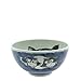 Japanese Rice Bowl, Rice Ramen Noodle Soup Sarada Pasta:Owl Good Luck Blue #140-972