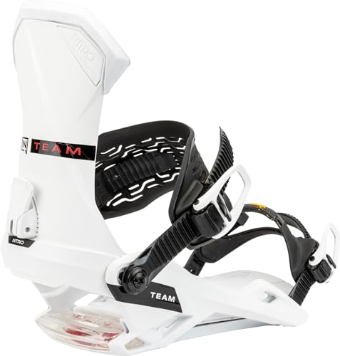 Nitro Snowboards Men's Team Snowboard Binding, White, L