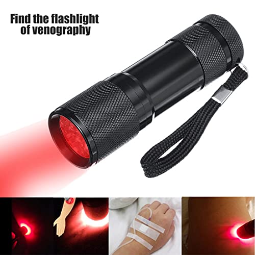 Image of Dr Care Adult Or Child O-Shaped Vein Finder Torch With USB Charging Port Torch (Black, 13 cm, Rechargeable)