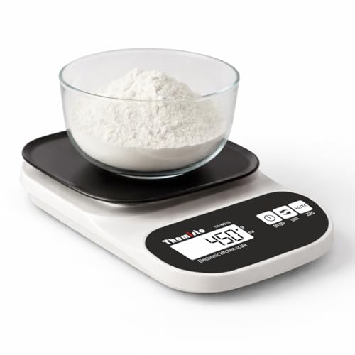 Image of Themisto TH-WS16 Electronic digital Kitchen Weighing Scale |10 Kg | Back Light LCD| Made In India