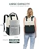 LOVEVOOK Rucksack Damen, Schulrucksack Teenager Mädchen 15,6 Zoll mit Laptopfach, Wasserdicht Schultasche Arbeitstasche Reiserucksack Daypack Elegant für Uni Reise Büro, Dunkelgrün #3
