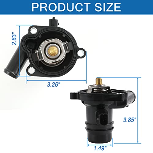 Engine Coolant Thermostat Housing Assembly Replacement For 2013-2017 Buick Encore, 2011-2015 Chevrolet Cruze, 2016 Chevrolet Cruze Limited 1.4L For 55565336, 55593034,55579010 #TOP4