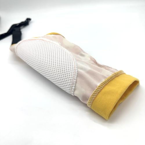 Image of Dog Knee Protector Pad for Calluses Knee Brace Front Elbow Support Wrap, Pet Sleeves for Wounds Dog Elbow Callus Treatment for Medium Large Dogs with Scarf(2XL Lemon)
