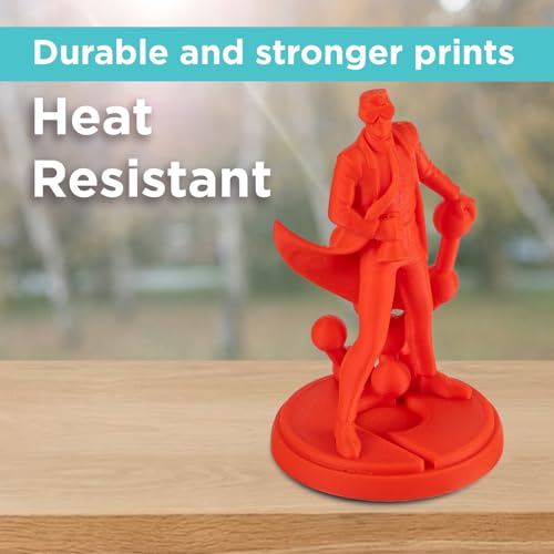 Image of Polymaker ABS Filament 1.75mm Red, 3D Printer Filament 1.75mm Heat Resistant 1kg - PolyLite ABS 3D Printing Filament 1.75mm, Strong & Durable, Dimensional Accuracy + /- 0.03mm