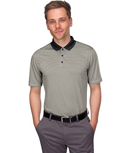 Three Sixty Six Quick Dry Golf Shirts for Men - Moisture Wicking Short-Sleeve Casual Polo Shirt