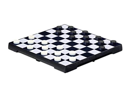 Cayro - Dama - Dai 7 Anni In Su - Modello Magnetico Piccolo - Gioco Da Tavolo Per Bambini E Adulti - Ideale Da Portare In Viaggio - Tabellone Pieghevole - 2 Giocatori - 7