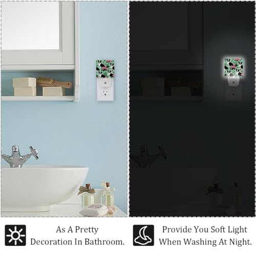 Lámpara Nocturna LED Sensor 2 Piezas Perros y Flores miniatura 5