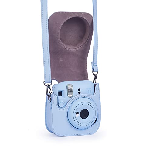 Funda protectora para cámara Instax Mini 12 azul pastel miniatura 3