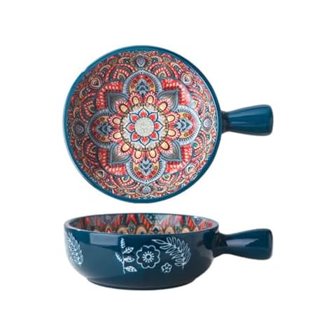 KKgud Hand-Painted Ceramic Serving Bowl Cover