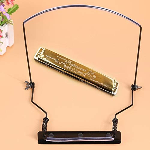 JINSUO GWTRY Métal Harmonicas Supports Professionnel Noir Harmonica Holder Neck Support Harp Rack for 10 Trous… - Les Beatles, Paul McCartney, John Lennon, RIngo Starr, George Harrison JINSUO GWTRY Métal Harmonicas Supports Professionnel Noir Harmonica Holder Neck Support Harp Rack for 10 Trous… – Image 4