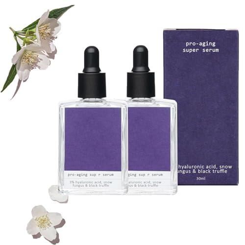 Pro Aging Super Serum, Pro Anti-Aging Super Serum, Pro Anti-Aging 3% Hyaluronic Acid Face Serum, Pro-Aging Super Serum from Plants are Purple