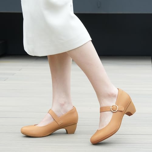 Image of Women Mary Janes Pumps Chunky Shoes Dress Shoes