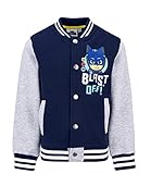College Jacke für Jungen mit hochwertigem PJ Masks Pyjamahelden Rubber-Druck auf Vorder- und Rückseite