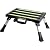 GarfatolRv Aluminum RV Steps, 4-Level Adjustable Folding Step Stool with Non-Slip Rubber Feet, Non-Slip Fluorescent Strip Platform Rv Accessories, Supports Up to 1000 lbs - Black