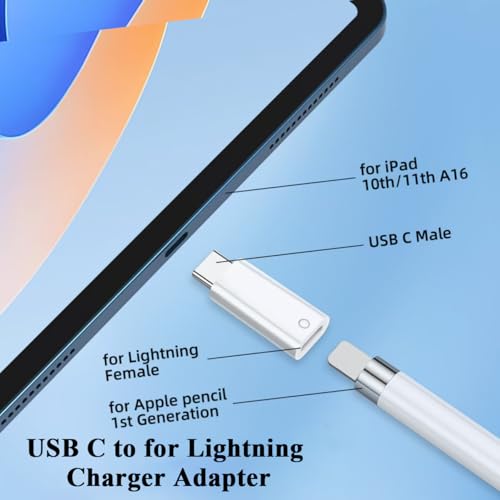 Adaptador USB C a Apple Pen 1 generación con emparejamiento Bluetooth 3