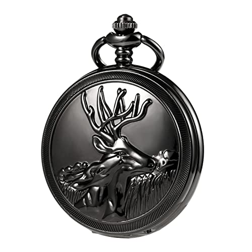 Reloj de bolsillo para hombre TREEWETO de estilo retro para trajes y chalecos