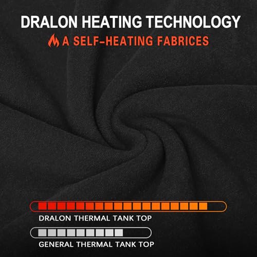 WOWENY Camiseta térmica de manga larga para mujer con encaje, sin mangas, manga larga, elegante, cuello de pico, cálida, cómoda, dralon, Negro , L