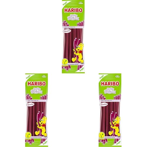 HARIBO BALLA STIXX CEREZA 200g (Paquete de 3)