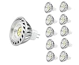 CYLED 12V6W MR16 LED Bulbs - 3000K Warm White Spotlight - 500 Lumen, 50Watt Equivalent - 45 Degree Beam Angle Pack of 10 Units