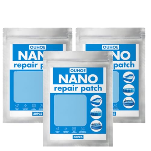yunxinqiao Three-Piece Swimming Pool Repair Kit, Waterproof Patch Set for Inflatable Pools, Rings, Mats and Tents