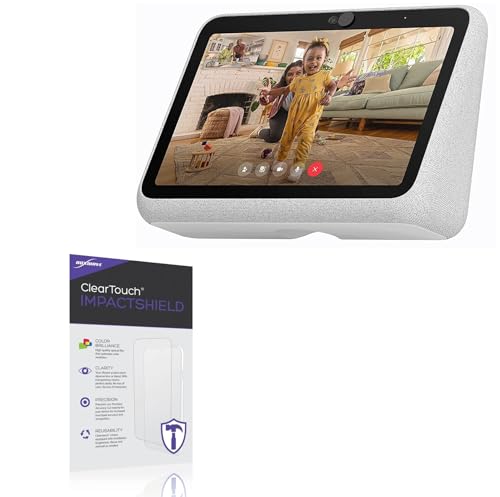 BoxWave Screen Protector Compatible with Facebook Portal Go - ClearTouch ImpactShield (2-Pack) Impenetrable Screen Protector Flexible Film