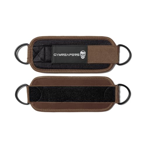 Image of Gymreapers Ankle Straps For Cable Machine Kickbacks, Glute Workouts, Lower Body Exercises - Adjustable Leg Straps with Neoprene Padding