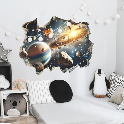 Vinilos decorativos galácticos 3D con diseño espacial miniatura 5