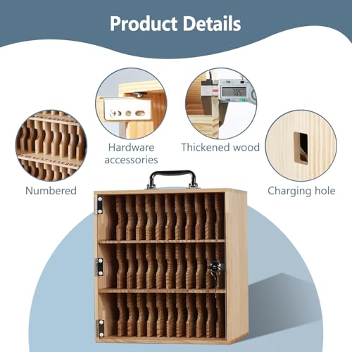 Armoire de rangement pour smartphone à 60 compartiments avec clés - 7