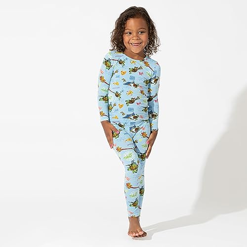 Bellabu Bear TMNT Mutant Mayhem Movie Kids Pajama Set for Boys & Girls, Matching Family Pajamas, Rayon from Bamboo4