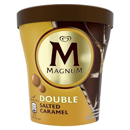 Magnum Double Helado en Tarrina, Salted Caramel, 440ml (Congelado)