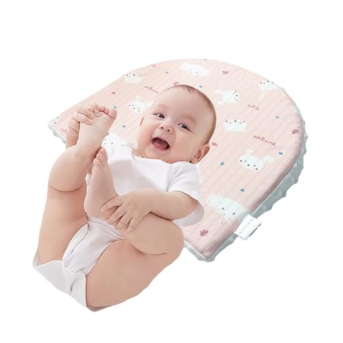 Image of Juaugusep Baby Wedge Pillow Bassinet Anti-Spit Milk Pram Cot Bed Acid Reflux Colic Congestion,Newborn Support Wedge Pillow Soothing Cushion (Ivory, 38cm*31cm)